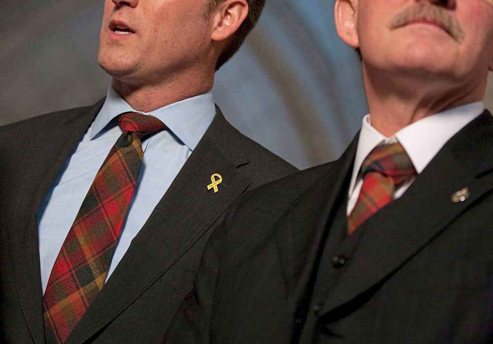 Canada's newest national symbol is the Maple Leaf Tartan, adopted through a ministerial decree in 2011. THE CANADIAN PRESS/Sean Kilpatrick