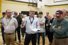 25062025
Donovan Toews, Managing Partner at Landmark Planning and Design, answers questions from concerned Carberry and area residents at the fourth community engagement meeting regarding the proposed RCUT modification to the Trans Canada Highway at the Highway 5 intersection at Carberry Collegiate on Wednesday evening.
(Tim Smith/The Brandon Sun)
