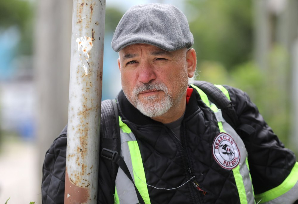 RUTH BONNEVILLE / FREE PRESS FILES
                                Bear Clan Patrol executive director Kevin Walker says his organization is planning recreational programs for evacuee youngsters who are in a strange setting and need to be kept active.