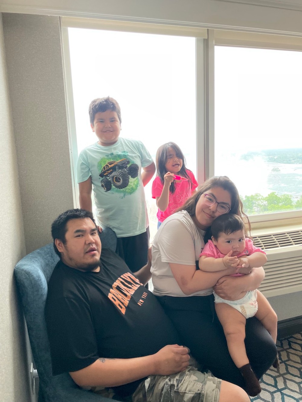 SUPPLIED
                                Lori Osborne and her family are now staying in Niagara Falls, Ontario.