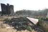 The debris of an airplane lie scattered after it crashed in India's northwestern city of Ahmedabad in Gujarat state, Thursday, June 12, 2025. (AP Photo/Ajit Solanki)