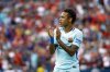 FILE - Barcelona forward Neymar walks on the field before an International Champions Cup soccer match against Manchester United on July 26, 2017, in Landover, Md. (AP Photo/Patrick Semansky, File)