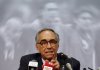 FILE - Italy's soccer federation president Franco Carraro gestures during a press conference at 