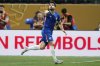 Chelsea's Pedro Neto blows a kiss as he celebrates after scoring the opening goal against Los Angeles FC during the Club World Cup group D soccer match between Chelsea and Los Angeles FC in Atlanta, Monday, June 16, 2025. (AP Photo/Brynn Anderson)