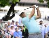 Stewart Cink hits from the first tee during the third round of the U.S. Senior Open Championship golf tournament at The Broadmoor, Saturday, June 28, 2025, in Colorado Springs, Colo. (Andy Cross/The Denver Post via AP)
