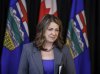 Alberta Premier Danielle Smith announcing the 