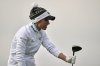 Carlota Ciganda, of Spain, watches her drive on the third hole during the first round of the U.S. Women's Open golf tournament at Erin Hills Thursday, May 29, 2025, in Erin, Wis. (AP Photo/Jeff Roberson)