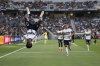 Vancouver Whitecaps forward Emmanuel Sabbi (11) celebrates after his goal during the first half of an MLS soccer match against the Los Angeles FC, in Los Angeles, Sunday, June 29, 2025. (AP Photo/Kyusung Gong)