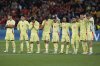 Spain's players react during the penalty shootout during the Nations League soccer championship at the Allianz Arena in Munich, Germany, Sunday, June 8, 2025. (AP Photo/Martin Meissner)