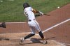 Pittsburgh Pirates' Oneil Cruz hits a two-run home run off New York Mets pitcher Dedniel Núñez during the seventh inning of a baseball game in Pittsburgh, Sunday, June 29, 2025. (AP Photo/Gene J. Puskar)