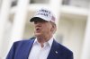 President Donald Trump speaks as a flag pole is installed on the South Lawn of the White House, Wednesday, June 18, 2025, in Washington. (AP Photo/Evan Vucci)