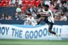 Vancouver Whitecaps' Emmanuel Sabbi vies for the ball during the second half of an MLS soccer match against the Seattle Sounders in Vancouver, on Sunday, June 8, 2025. THE CANADIAN PRESS/Ethan Cairns