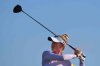 Nelly Korda hits a tee shot on the second hole during the first round of the Women's PGA Championship golf tournament, Thursday, June 19, 2025, in Frisco, Texas. (AP Photo/LM Otero)