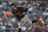 Pittsburgh Pirates pitcher Paul Skenes throws against the Detroit Tigers in the sixth inning during the second baseball game of a doubleheader, Thursday, June 19, 2025, in Detroit. (AP Photo/Paul Sancya)