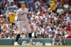 New York Yankees' Aaron Judge reacts after striking out in the third inning of a baseball game against the Boston Red Sox, Sunday, June 15, 2025, in Boston. (AP Photo/Greg M. Cooper)