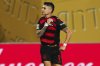 Flamengo's Luiz Arajo celebrates after scoring his team's second goal during the Club World Cup group D soccer match between Flamengo and ES Tunisie, in Philadelphia, Monday, June 16, 2025. (AP Photo/Derik Hamilton)