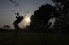 Matt Vogt tees off on the second hole during the first round of the U.S. Open golf tournament at Oakmont Country Club Thursday, June 12, 2025, in Oakmont, Pa. (AP Photo/Seth Wenig)