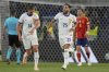 France's Rayan Cherki, right, runs after scoring during the Nations League semifinal soccer match between Spain and France in Stuttgart, Germany, Thursday, June 5, 2025. (AP Photo/Matthias Schrader)