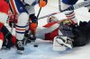 Florida Panthers goalie Sergei Bobrovsky (72) makes a save against the Edmonton Oilers during the first overtime period in Game 4 of the Stanley Cup final in Sunrise, Fla., on Thursday, June 12, 2025. THE CANADIAN PRESS/Nathan Denette