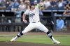 Tampa Bay Rays' Ryan Pepiot pitches to the Baltimore Orioles during the first inning of a baseball game Monday, June 16, 2025, in Tampa, Fla. (AP Photo/Chris O'Meara)