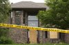 Police tape blocks off the home of Minnesota state Rep. Melissa Hortman, Sunday, June 15, 2025, in Brooklyn Park, Minn. (AP Photo/George Walker IV)