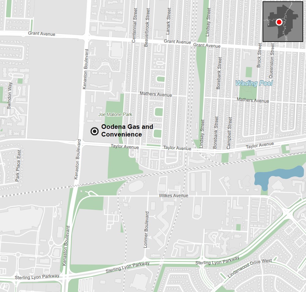 Oodena Gas & Convenience is the first business to open in Naawi-Oodena, which is planned to eventually become a $1 billion-plus development across 109 acres of the former Kapyong barracks.