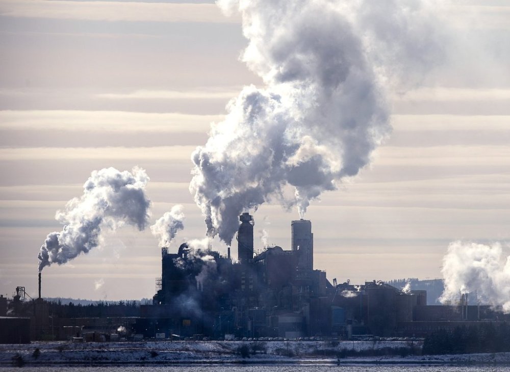 The Northern Pulp mill in Abercrombie Point, N.S., is viewed from Pictou, N.S., on Friday, Dec. 13, 2019. THE CANADIAN PRESS/Andrew Vaughan