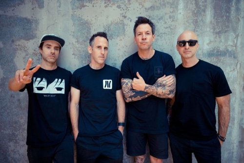 Simple Plan band members, left to right, Sebastian Lefebvre, Chuck Comeau, Pierre Bouvier and Jeff Stinco are shown in this handout photo. THE CANADIAN PRESS/Handout - Skyler Barberio (Mandatory Credit)