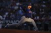 Texas Rangers starting pitcher Nathan Eovaldi throws to the plate during the third inning of a baseball game against the Los Angeles Angels Tuesday, July 8, 2025 in Anaheim, Calif. (AP Photo/Mark J. Terrill)