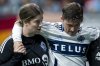 Vancouver Whitecaps' Ryan Gauld, leaves the game after an injury during the first half of an MLS soccer match against CF Montreal in Vancouver, B.C., on Saturday, March 8, 2025. THE CANADIAN PRESS/Ethan Cairns
