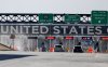 Vehicles approach the United States border crossing as seen from Saint-Bernard-de-Lacolle, Que., Thursday, April 10, 2025. THE CANADIAN PRESS/Graham Hughes