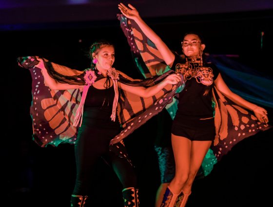 Dancers perform at the Folklorama First Nations pavilion in 2023. (John Woods / Free Press files)