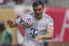 Bayern Munich's Joao Palhinha goes after the ball during the Club World Cup Group C soccer match between Benfica and Bayern Munich in Charlotte, N.C., Tuesday, June 24, 2025. (AP Photo/Chris Carlson, File)