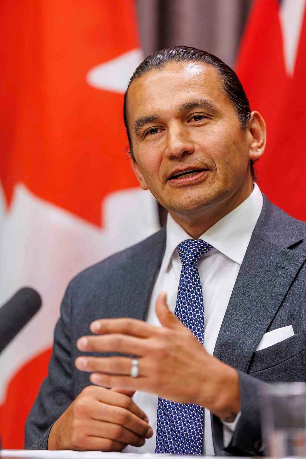 MIKE DEAL / FREE PRESS
“If we want a stronger ability to be climate resilient in the future, we’ve got to pay the bills,” Premier Wab Kinew said at a wildfire briefing Thursday.
