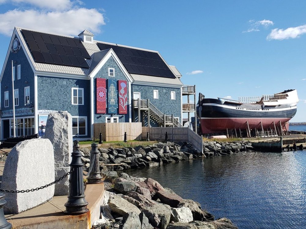 The replica sailing ship Hector is pictured next to the Hector Heritage Quay in Pictou, N.S. in this undated handout photo. THE CANADIAN PRESS/Handout - Ship Hector Society (Mandatory Credit)