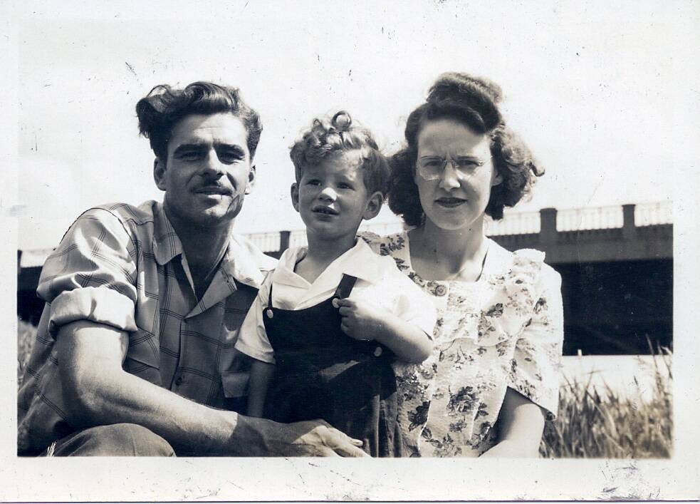 SUPPLIED
Dorge with his dad Alphee Dorge and mom Anne Bourrier.