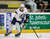 JOHN WOODS / FREE PRESS
                                Winnipeg Jets third round daft pick (82nd overall) in the 2023 NHL Draft, Zach Nehring, takes part in the team’s prospect development camp at Hockey For All Centre, Tuesday.