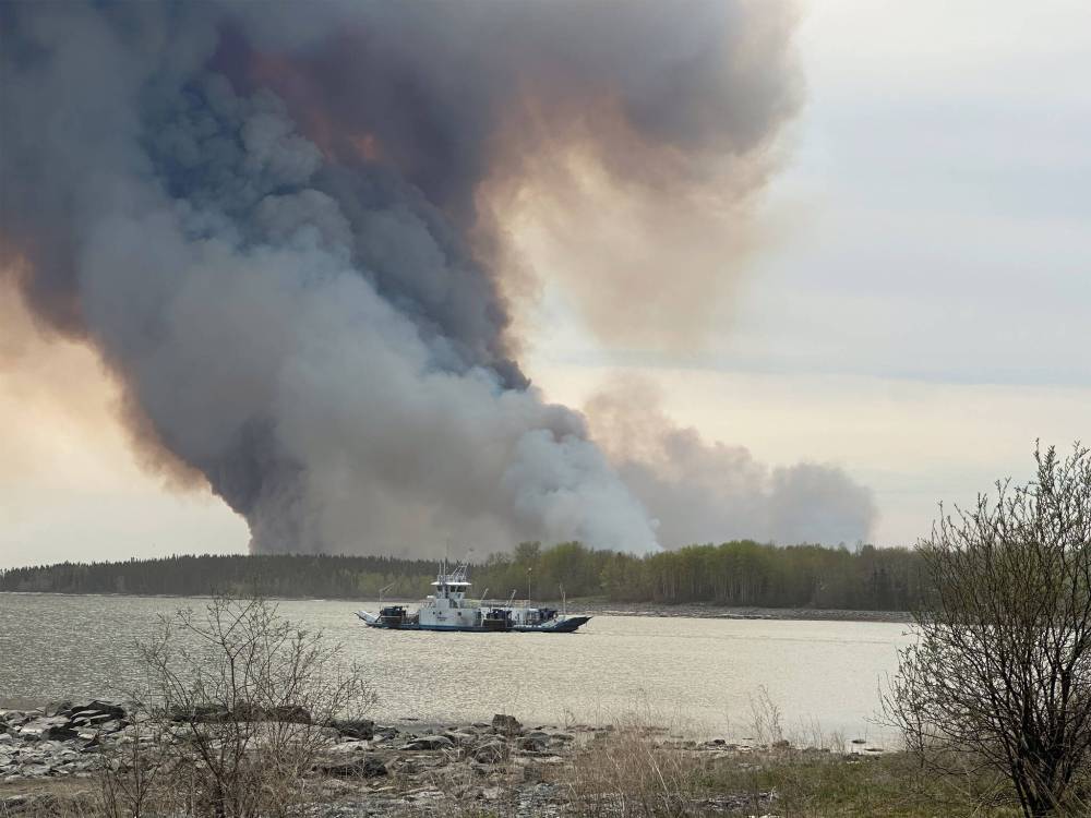 SUPPLIED
                                A wildfire near Tataskweyak Cree Nation (Split Lake) forced the evacuation of the northern Manitoba town in late May.