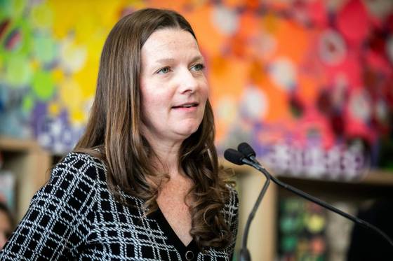Education Minister Tracy Schmidt defended the 2024 ad campaign, citing the ads were made to ensure parents, teachers and communities understood that food is foundational to a child‘s education. (Mikaela MacKenzie / Free Press files)
