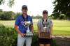 GOLF MANITOBA PHOTO
                                Allan McDonald (left) and Addison Kartusch both repeated as champions in the provincial Men&rsquo;s Mid-Amateur and Manitoba Women&rsquo;s Amateur golf tournaments on Friday at St. Charles.