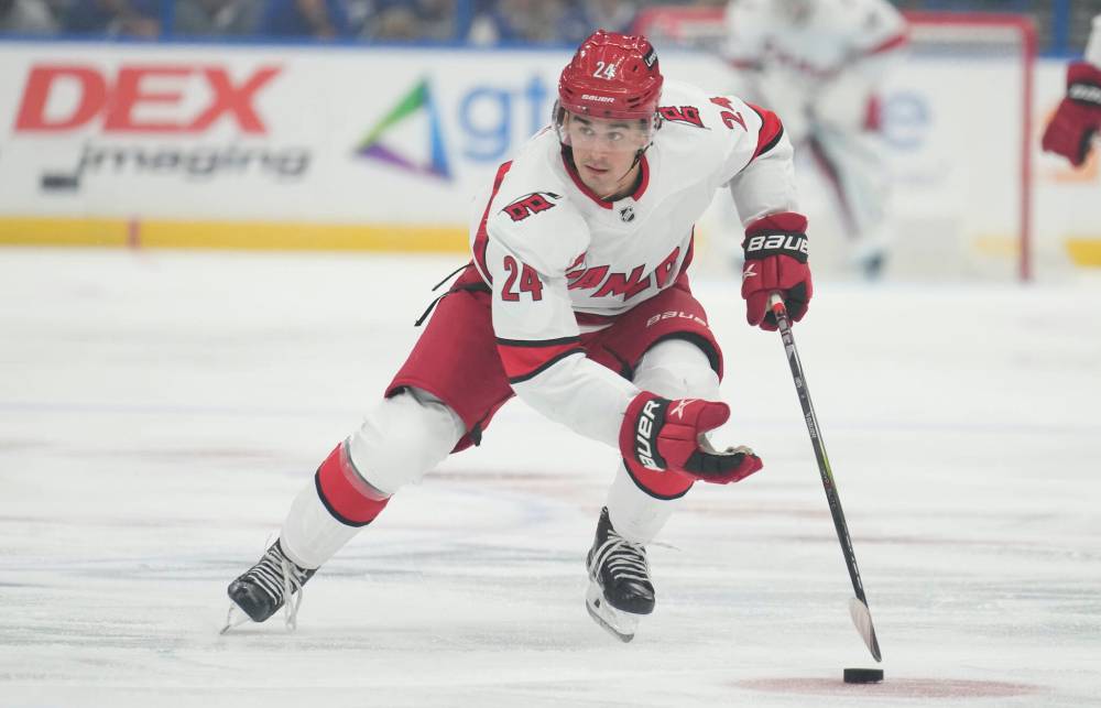 Carolina Hurricanes centre Seth Jarvis (Chris O’Meara / The Associated Press files)