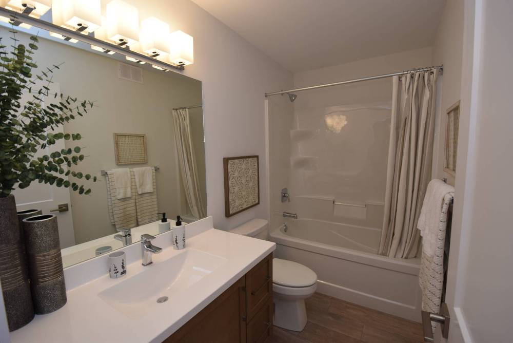 TODD LEWYS / FREE PRESS
A four-piece bath directly across from the main-floor bedroom creates a highly functional area for in-laws or guests.