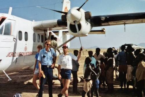 SUPPLIED
                                William Rew (right) with a co-pilot in Ethiopia.