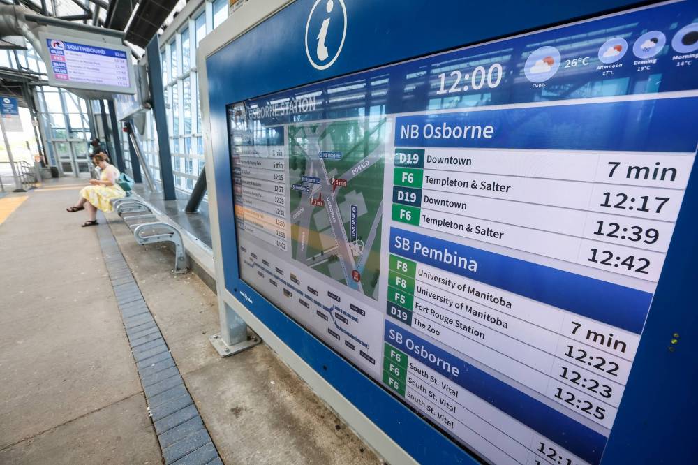 Winnipeg Transit is closely tracking feedback on the network, including complaints about longer trip times, a spokesperson said in an email. (John Woods / Free Press files)