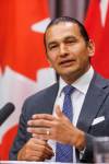 MIKE DEAL / FREE PRESS
                                Premier Wab Kinew criticized several U.S. Republican lawmakers Thursday who complained about smoke from wildfires in Canada in a letter to Canada’s ambassador to the U.S., Kirsten Hillman.