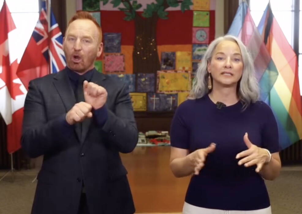 FACEBOOK
With an ASL interpreter by her side, accessibility minister Nahanni Fontaine announced in a video Sunday she will take deaf training.