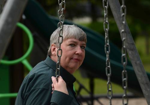 Julie Braaksma, a former resource teacher in the Brandon School Division, is studying the rate of violence in Manitoba classrooms. She is among many educators who has suffered violence at the hands of students. (Cheryl Hnatiuk / Free Press)