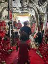 SOPHIA HARPER PHOTO
                                Members of Sophia Harper’s family, from Garden Hill Anisininew Nation, aboard a Hercules aircraft bound for Winnipeg last week.