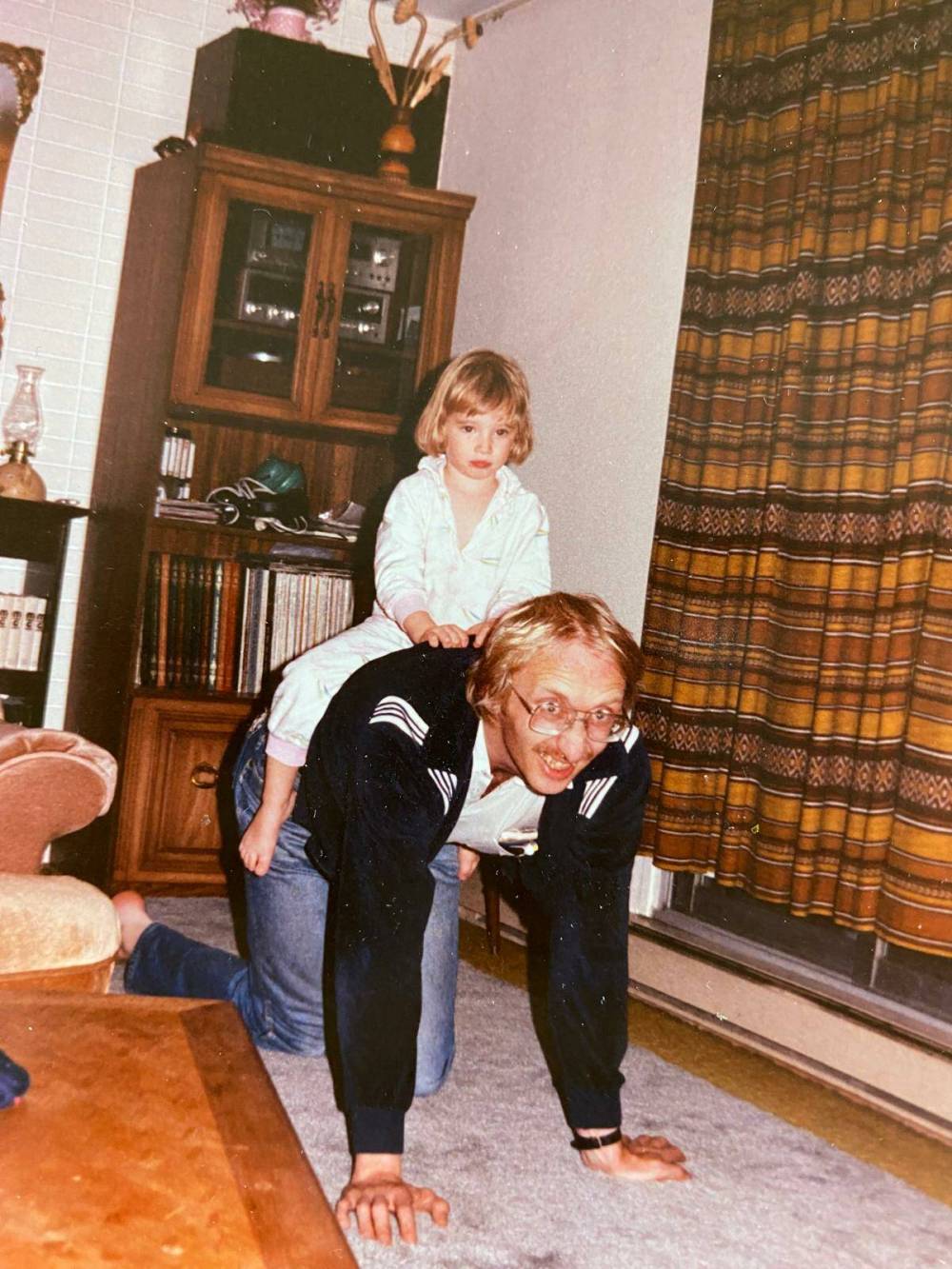 SUPPLIED
Dyck and daughter Jen in 1988.