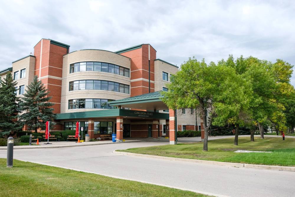 Daniel Crump / Free Press Files
                                Concordia Place care home where a 90-year old woman died following a fall from her bed last October.